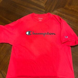 Over sized Cropped Champion T